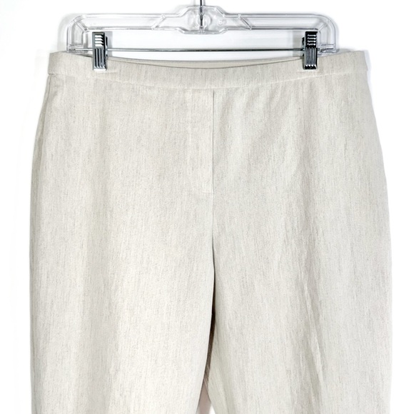 NWT Elie Tahari Linen Blend Neutral Beige Bermuda Knee Length Walking Shorts 10 - Picture 5 of 11